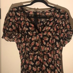 Reformation Floral Floor Length Dress